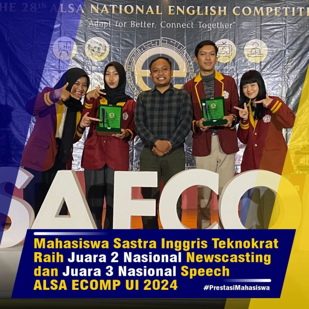 MAHASISWA SASTRA INGGRIS TEKNOKRAT RAIH JUARA 2 NASIONAL NEWSCASTING ...